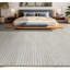 Striped Area Rug in Ivory/Gray-1106612112