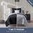 Bed-in-A-Bag Reversible Comforter Set with Bed Sheets & Memory Foam Cooling Pillows-115995416-115995426