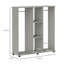 HOMCOM Double Open Wardrobe w/ Clothes Hanging-1144228738