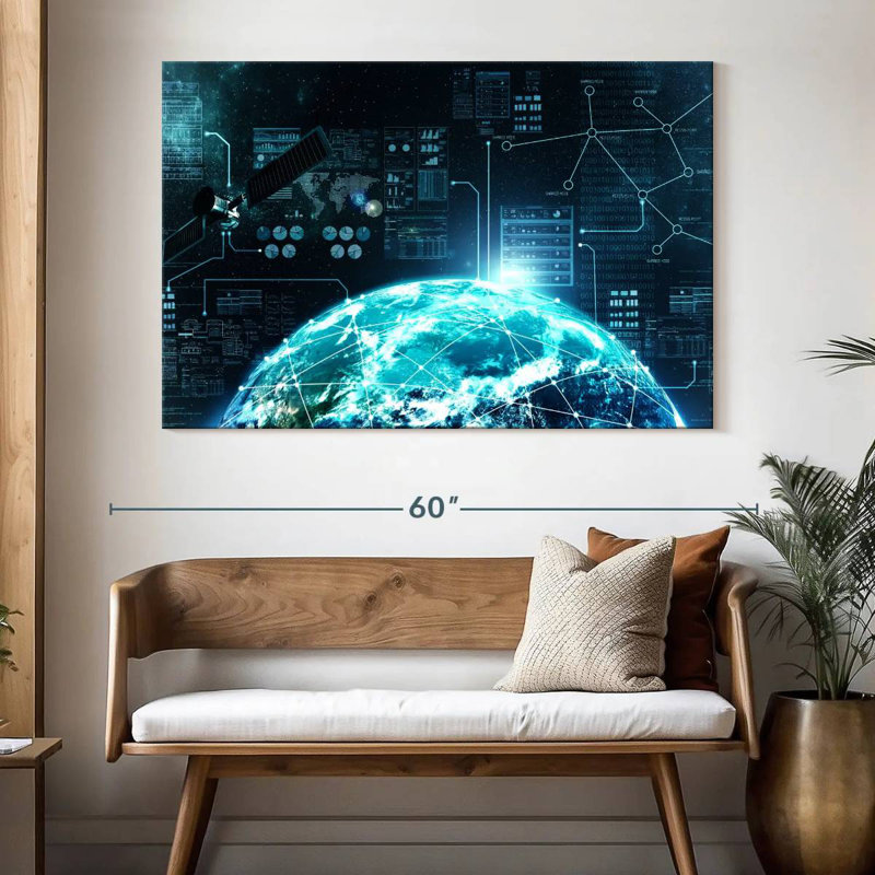 Keiri Internet In Space, 34" H x 51" W