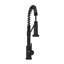 Robinet de cuisine moderne noir de 48 cm (19 po) - Poignée unique, acier inoxydable 304 pour une durabilité et un style optimaux. Fonctionnement pratique dans la salle de bain.