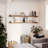 60" x 7.25" Wooden Book Shelves, Long Shelf for Wall, Hanging Book Shelf, Shelves for Wall Storage