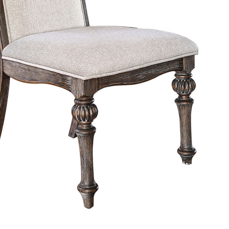 Jarrow 19'' H Upholstered Side Chair, Rustic Natural Tone