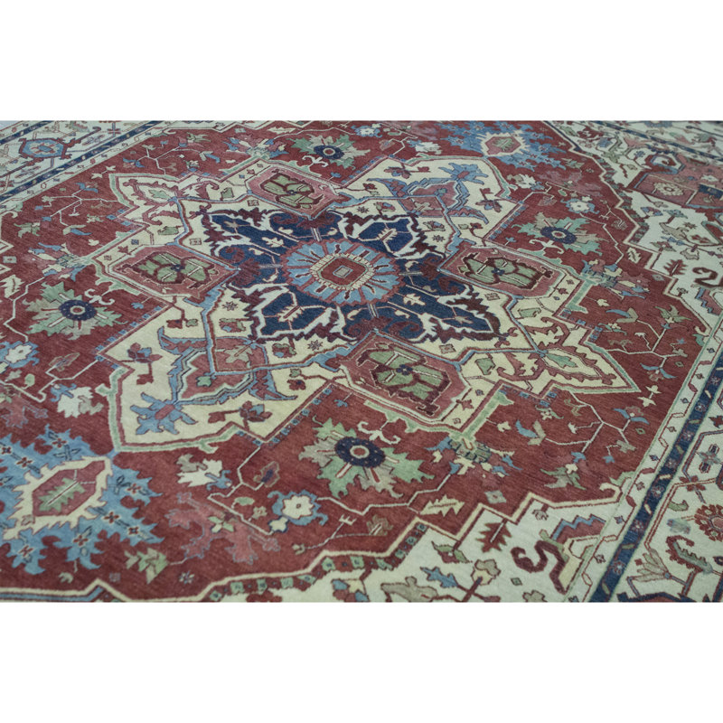 Wool Oriental Area Rug, Rectangle 8'11" x 11'11"