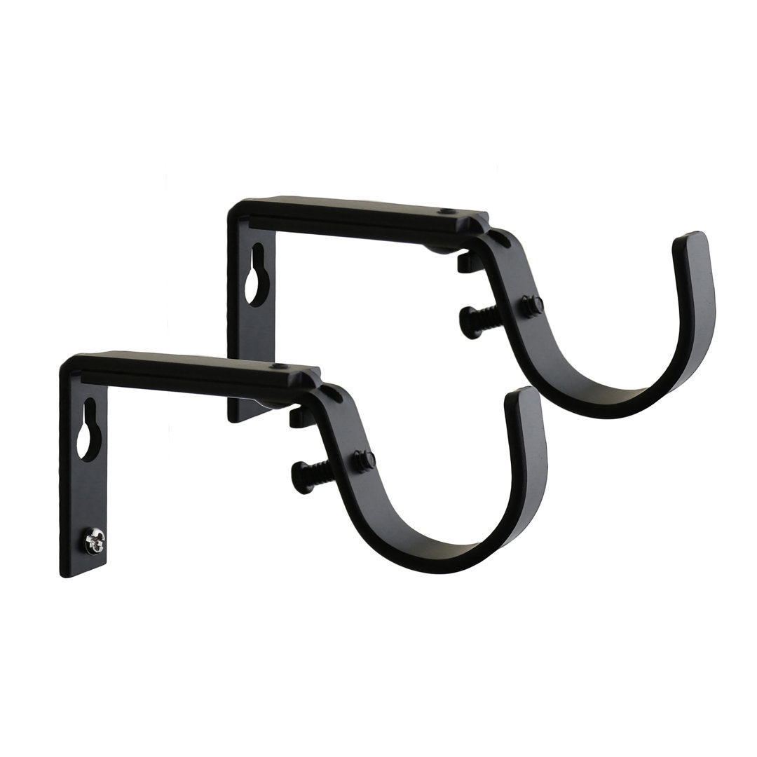 Meriville Curtain Drapery Rod Bracket for 1 1/4-Inch Rod (Set of 2) Meriville 