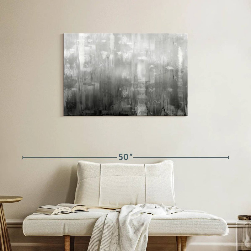 Avery Textural In Grey, 24" H x 36" W