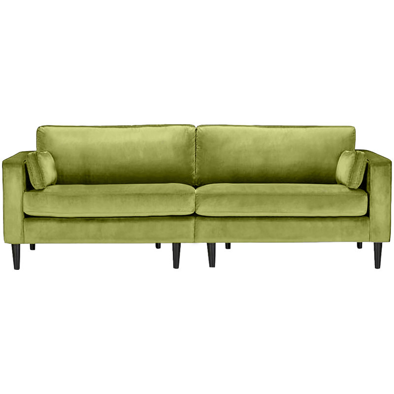 Millerville 4 Seater Velvet Sofa, Green