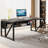 63-Inch Moden Compute Desk With Storage Shelf ,Home Office Desk Writing Table For Workstation-1864921539-1864921540