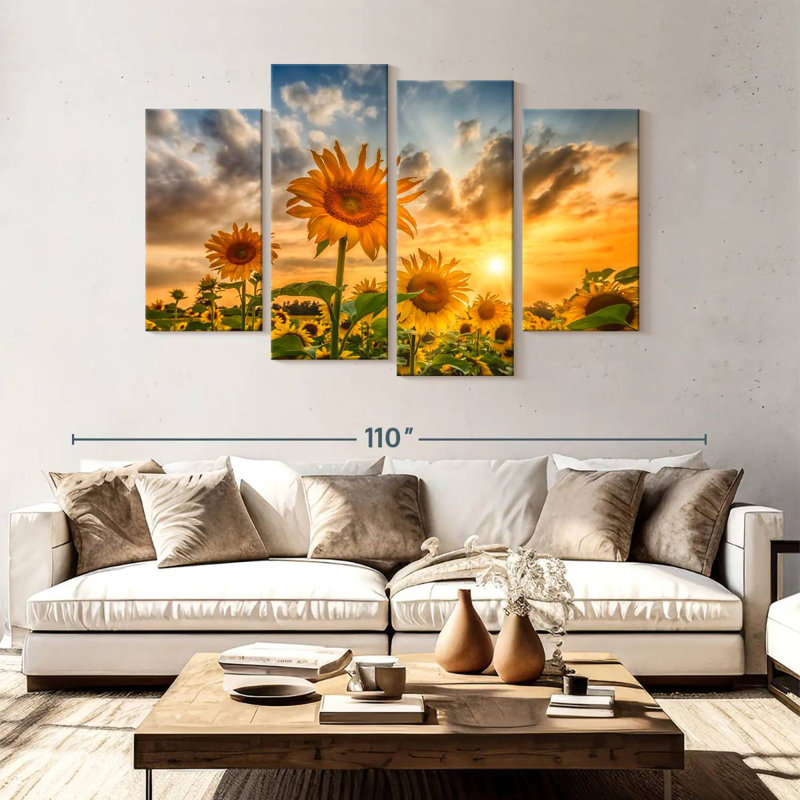 Alvord tournesols au coucher du soleil