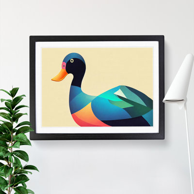 Stimulating Abstract Duck - Framed Print
