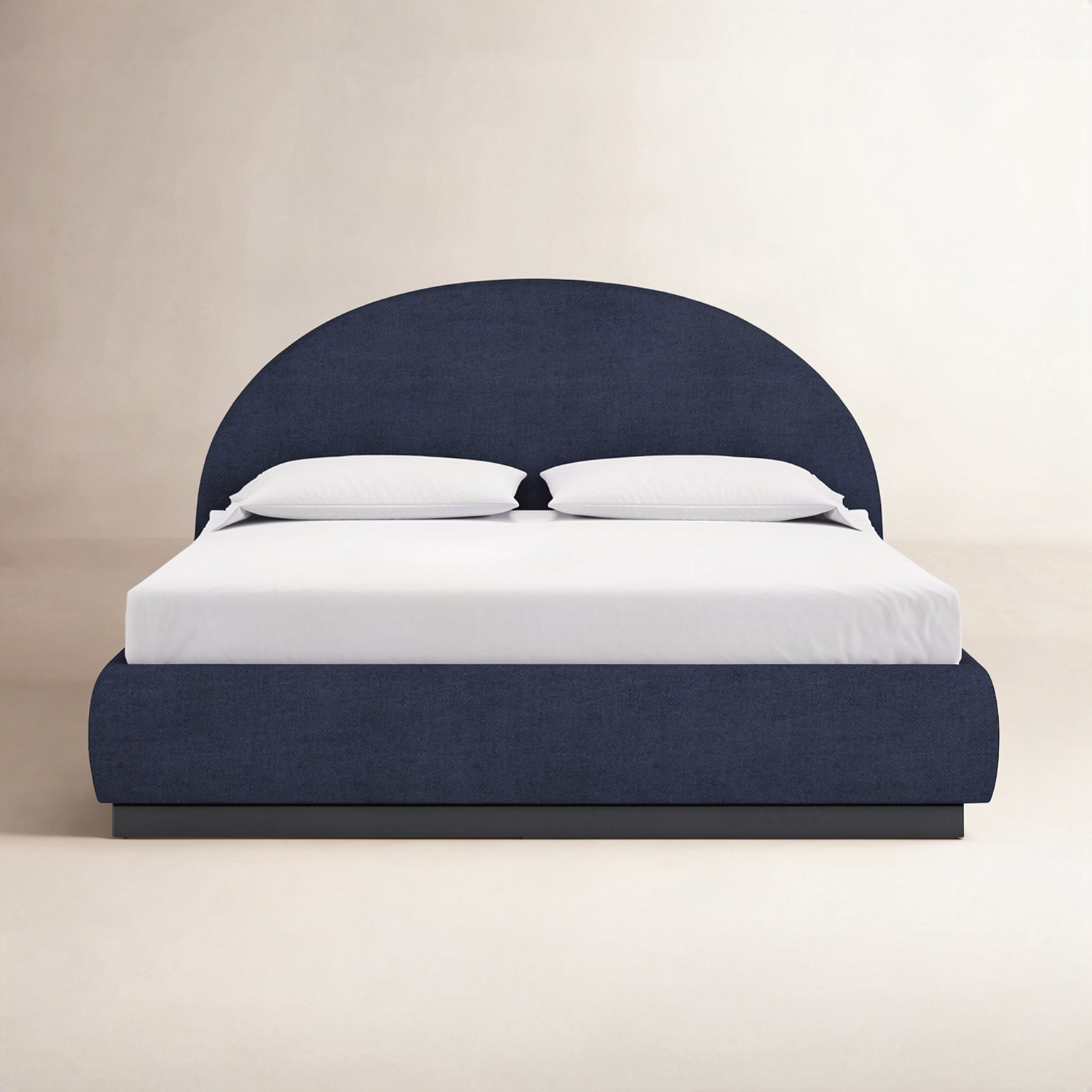 Benni Upholstered Bed, California King, Blue Jeans