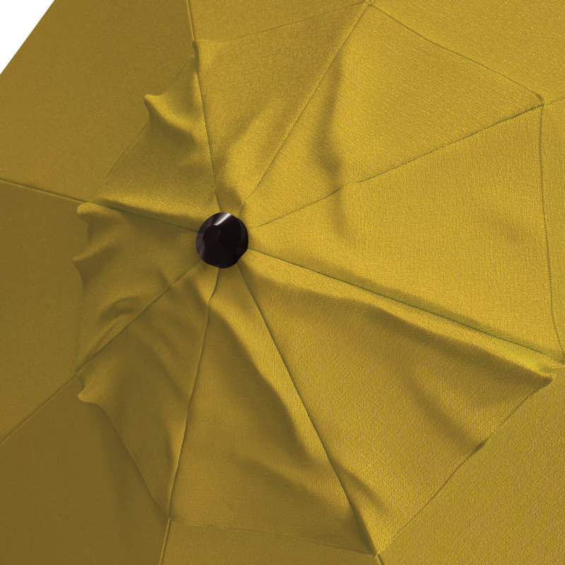 Parasol en porte-à-faux 11 pi Demarlo, Toile Sunbrella® jaune tournesol