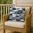 Brushstroke Outdoor Square Pillow Cover & Insert-2000125579