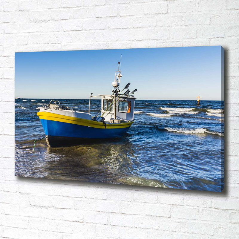 Cutter At Sea - Wrapped Canvas Print