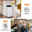 8 Gallon Kitchen Trash Can, Stainless Steel Step Bin with Soft-Close Lid & Removable Bucket