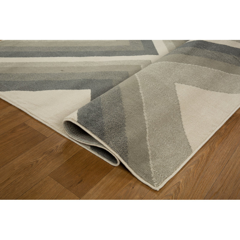 Kriselia Collection Abstract Angles Area Rug, 7'8 x 11'1