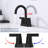 Bathroom faucet with 360 degree turn spout