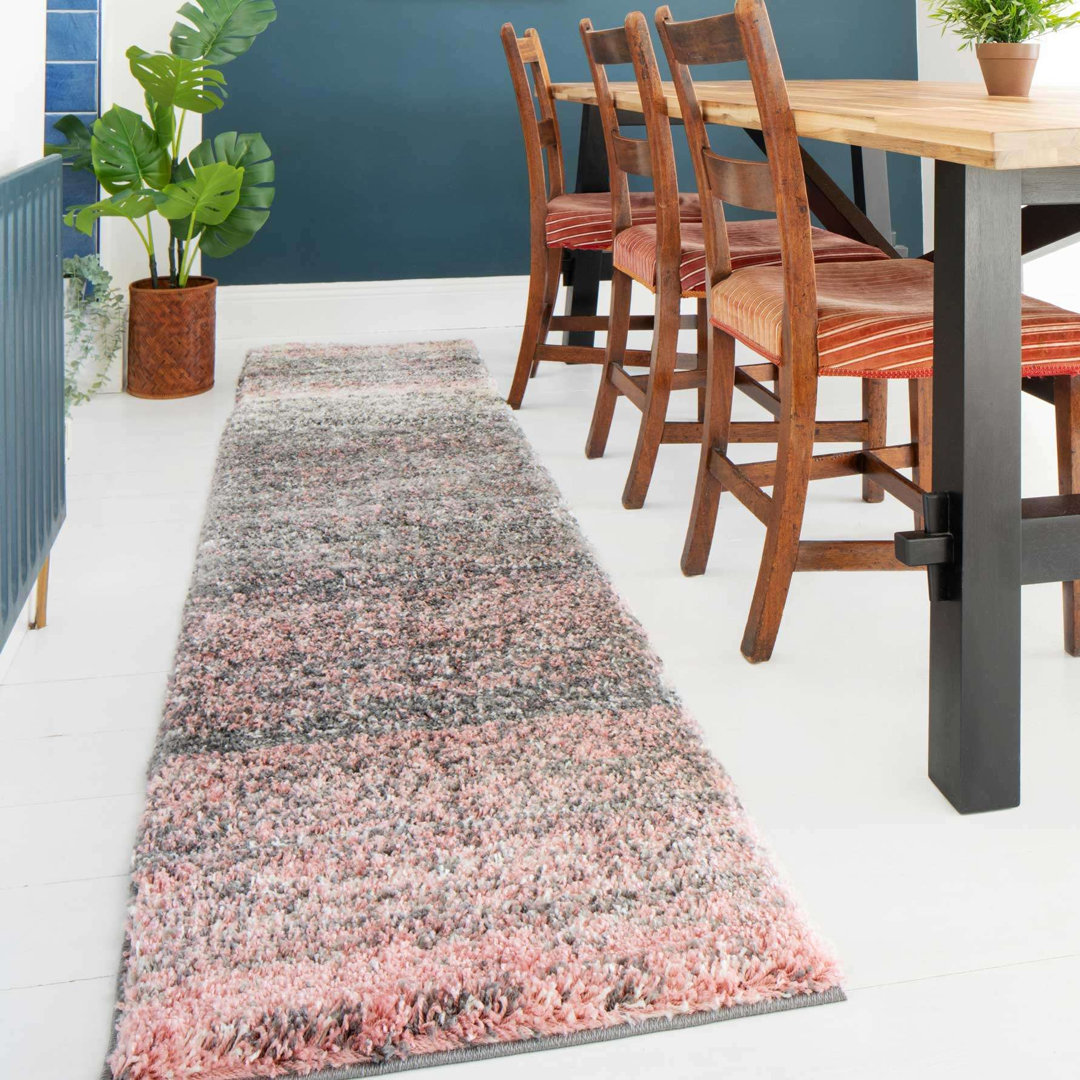 Abstract Machine Tufted Shag Area Rug