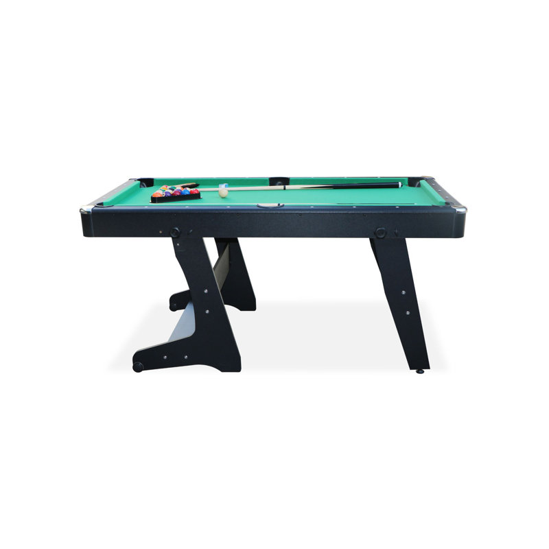 RACK Drogon 5.5-Foot Folding Billiard/Pool Table, Black
