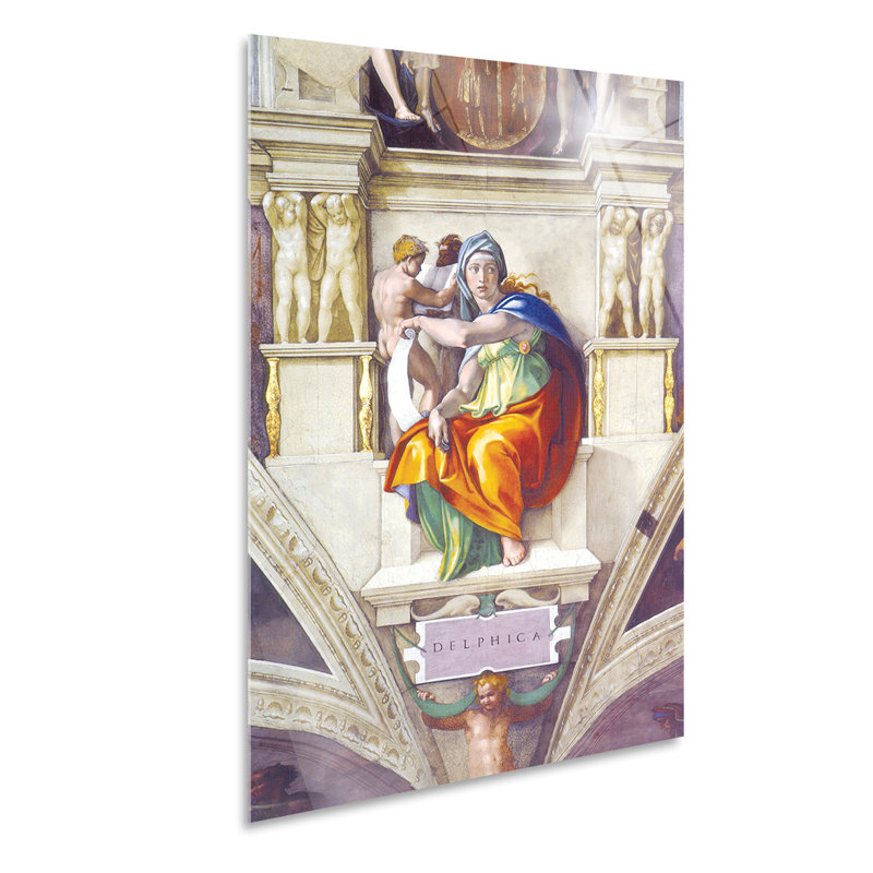 Sibilla Delphica by Michelangelo - Unframed Painting, 100cm H x 70cm W