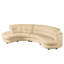 Maura Genuine Leather Curved Corner Sofa -1317447235-1317447232