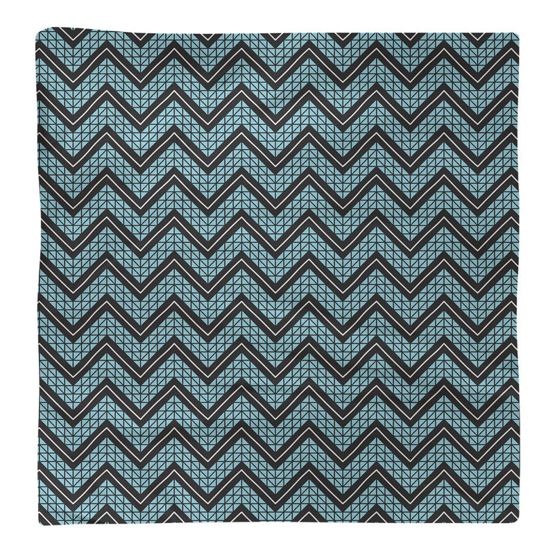 Stephenie Cotton Chevron Square Napkin, Teal Accent, 22" x 22"
