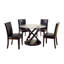 Chaise rembourrée noire Parsons