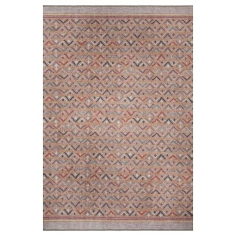 Premium Machine Washable Carpet, 4.6 x 6.2 Feet, 100% Polyester, 1850 g/m² | Pile Height: 0.2 Inches | Eco-Friendly Recycled Poly Cotton Underside | Perfect for Living Room, Bedroom, and High-Traffic Areas
