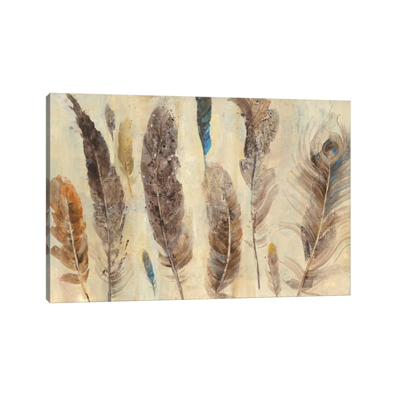 Feather Study by Albena Hristova - Gallery-Wrapped Canvas Giclée on Canvas, No Frame, 101.6 cm H x 66.04 cm W x 1.91 cm D