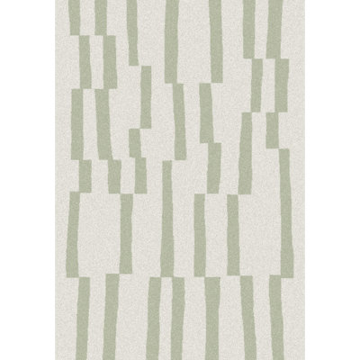 Abstract Wool Area Rug