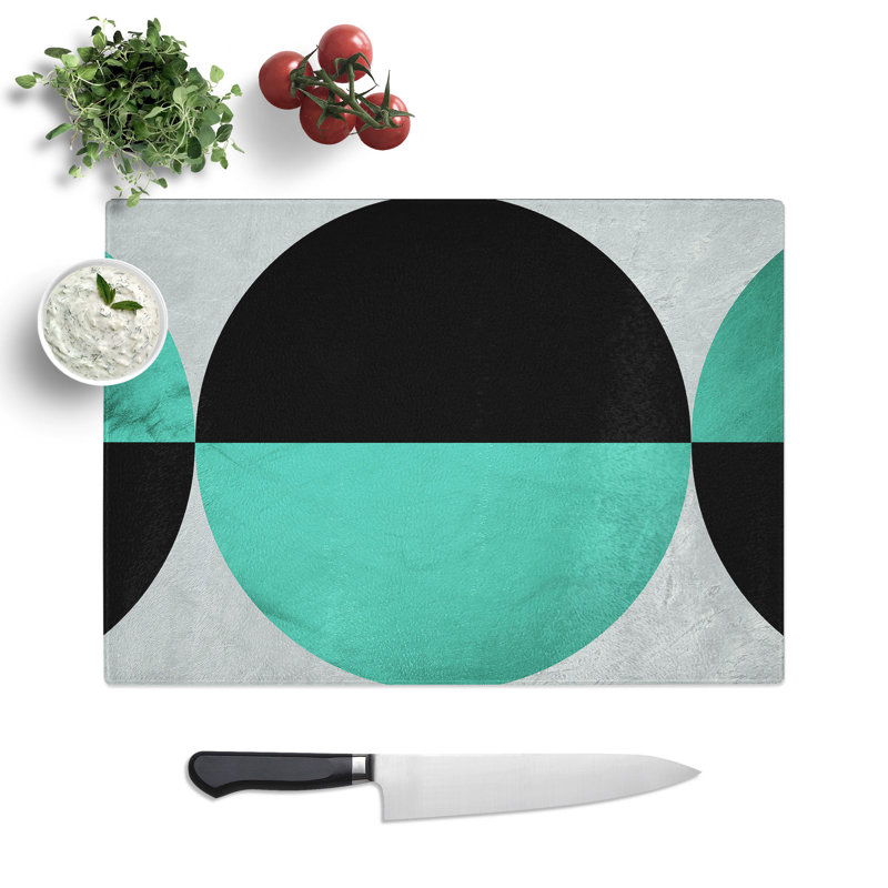 Spherial Abstract Chopping Board, 20cm W x 28.5cm L