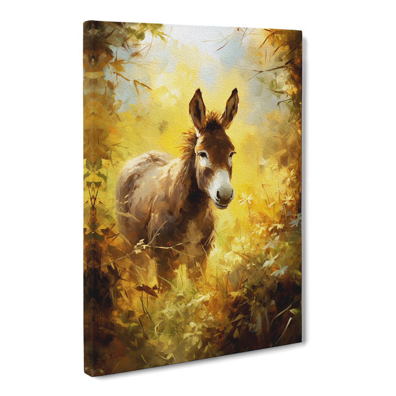 Donkey Impressionism No.2 - Print, 60cm H x 40cm W x 3cm D