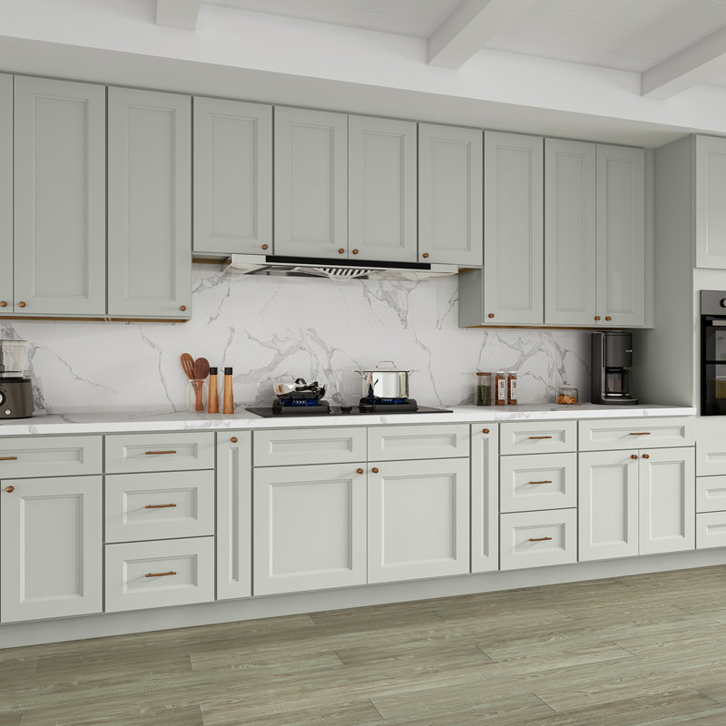 Armoire de cuisine à évier Sinber, 42", Double shaker Laguna Grey