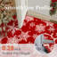 Tapis de Noël lavable Chamora avec motif classique rouge et flocon de neige-366138100