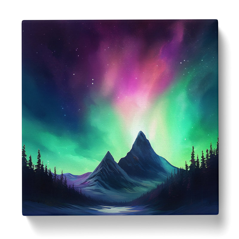 Northern Lights No.4 - Wrapped Canvas, 50cm H x 50cm W x 3cm D
