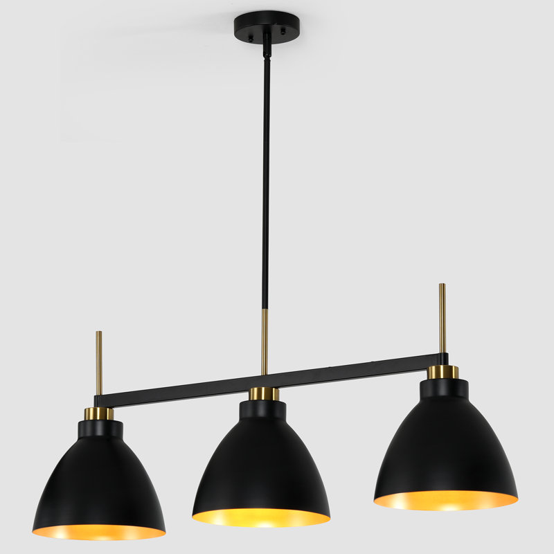 Luminaire suspendu pour îlot de cuisine 3 lumières