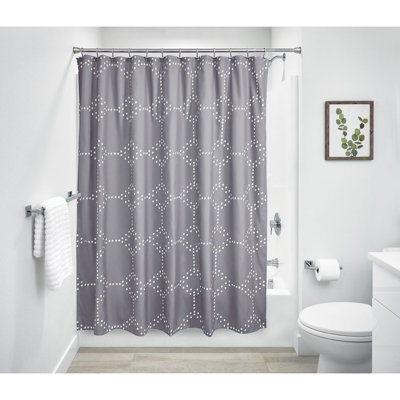 Rideau de douche à motif géométrique iDesign