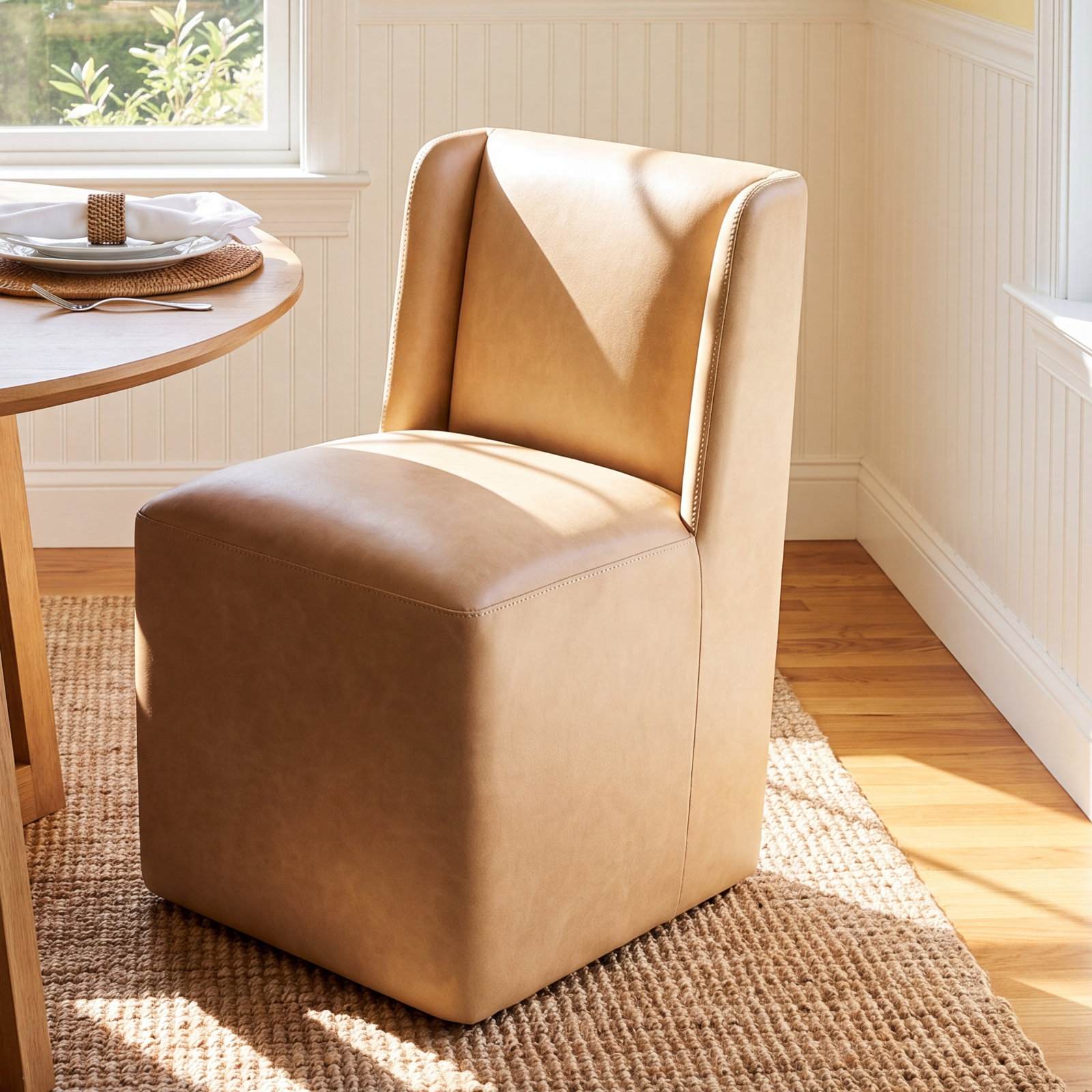 Ardeth Upholstered Side Chair, Copley Brown Performance, null