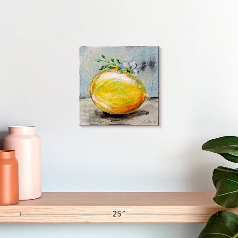 Yarlin, fruit de cuisine abstrait I, H 10 po x l 10 po