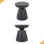 Table d'appoint d'extérieur en béton léger, table de bout en cuivre