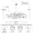 47" 6-Light Ceramic Ginkgo Leaf Chandeliers-385694966