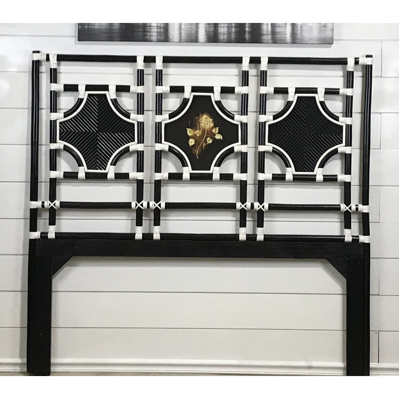 Ean Wicker Open-Frame Headboard