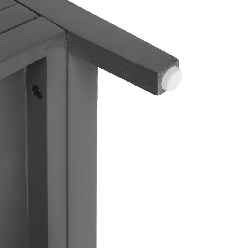 L'armoire de table de bout Natural 3, grise, complète la table de chevet décorative pour la commodité de la chambre à coucher