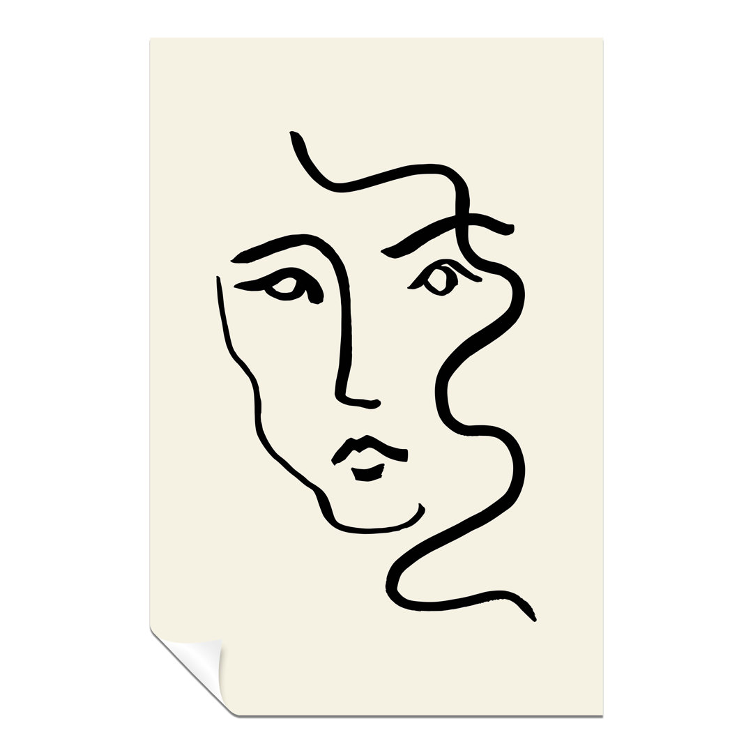 Panther Print Fine Art Prints Black Line Face Portrait Illustration Artistic Unframed Poster, Pictures For Home Walls, Bedroom, Living Room & Bathroom