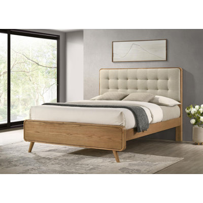 Wood Platform Bed Light Ash