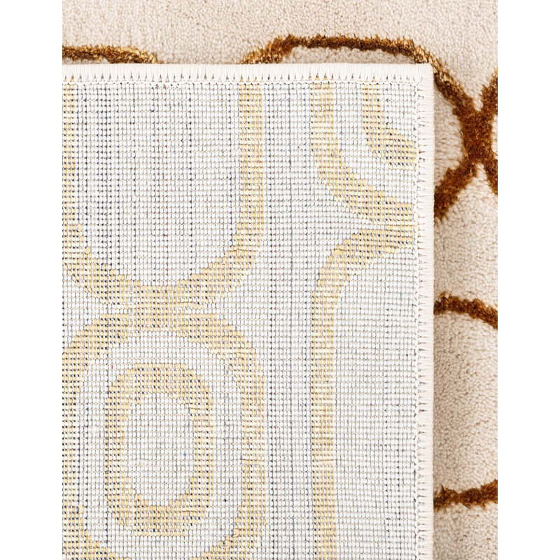 Tapis noir et doré Latitude Run® Colonne Nikica, Rectangle 10 pi x 13 pi 1 po