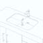 Meuble-lavabo moderne de 36 po avec lavabo, comptoir en pierre frittée et lavabo en céramique, armoire de rangement en bois imperméable avec pieds de support en acier inoxydable-1393418930-1393418932