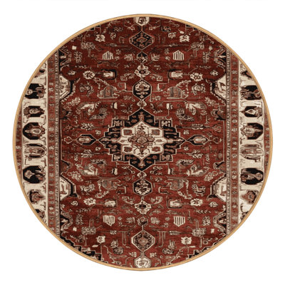 Tapis brun lavable à la machine