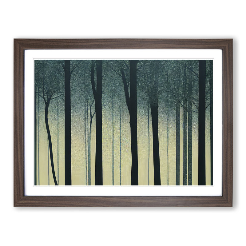 A Wonderful Forest - Framed Print, 25cm H x 34cm W x 2cm D, Walnut