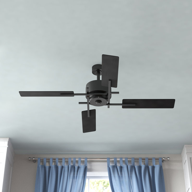 Graphite 56" Steel Ceiling Fan with Remote and Lighting